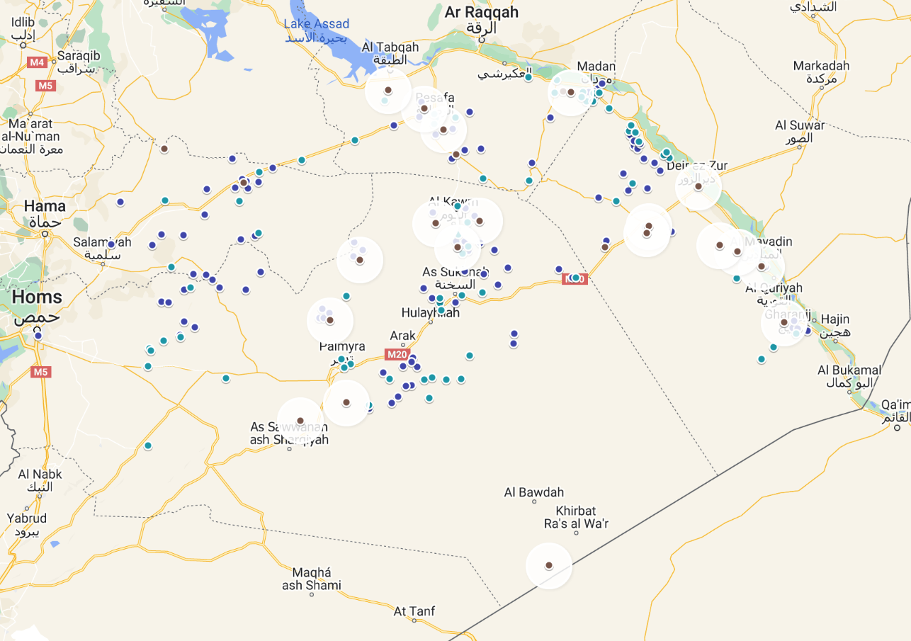 isis redux aug 2024 map of all locatable attacks