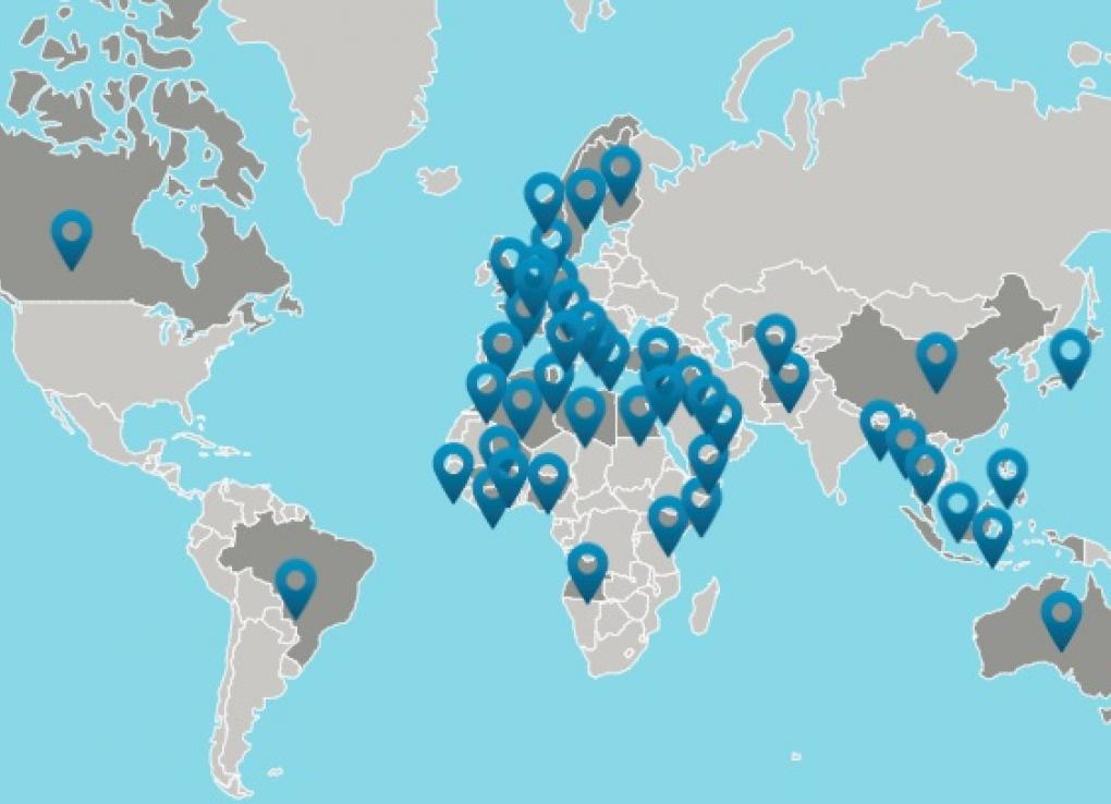 Interactive map. Интерактивная карта сво. +55 Страна. 45 Стран. Pol Maps profile.