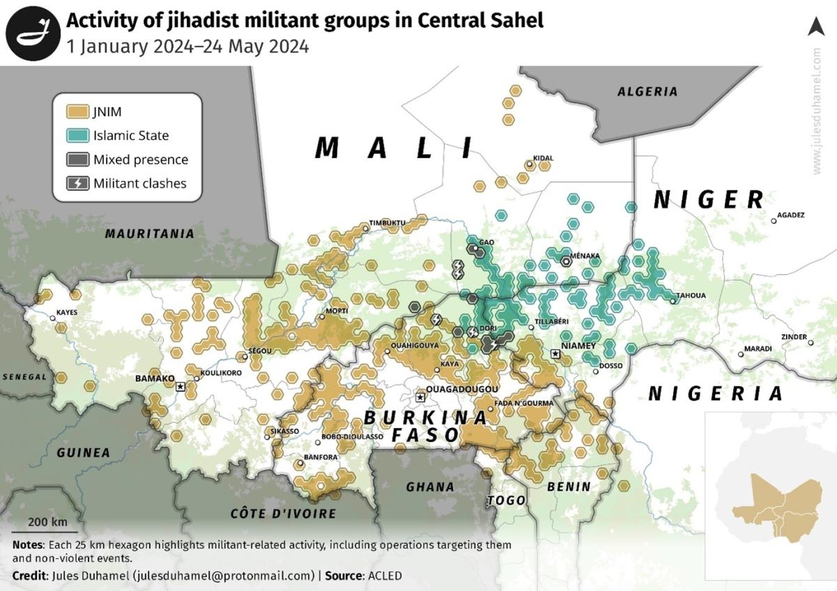 total number of attacks central sahel