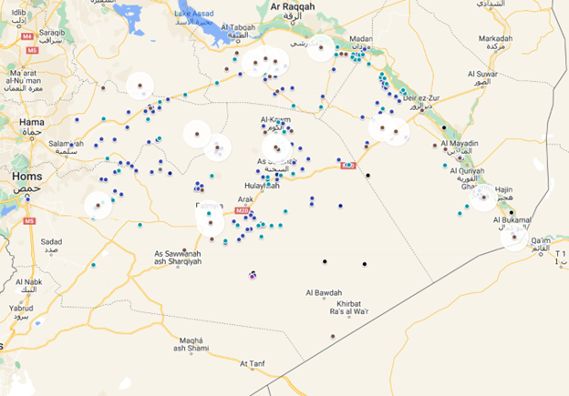 isis redux sep 2024 map of all locatable attacks