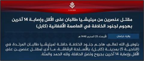 ISIS Amaq Statement july 31