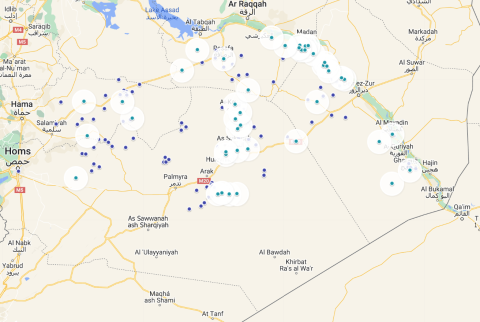 map of isis attacks april 2024